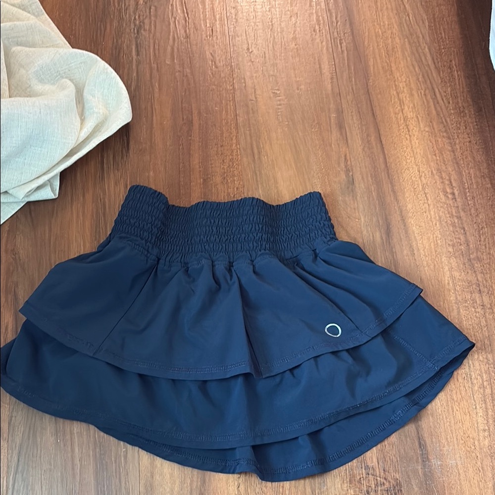 Navy Blue Layered Skirt
